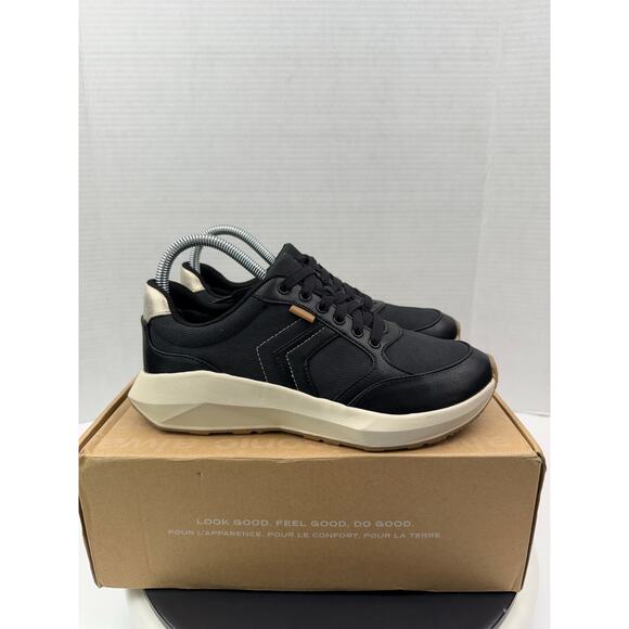 Dr. Scholl's Hannah Retro Women's Size 7 Black Athletic Ribbed Sneaker Shoes NEW - Picture 6 of 11